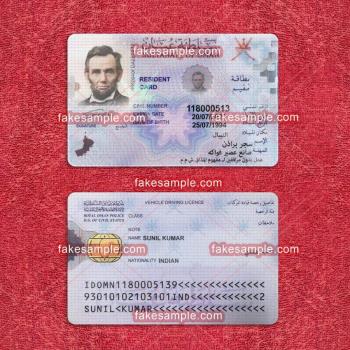 Australia Residence Card Fake Template