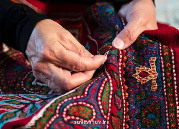 نمایش پته دوزی میراث ناملموس در وزارت میراث فرهنگی