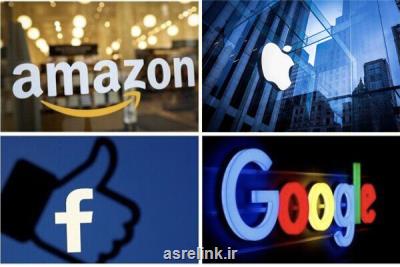 تحقیقات از فیسبوك، آمازون، اپل و گوگل برای خرید شركت های كوچك